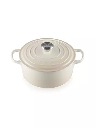 LE CREUSET | Cazuela redonda "Signature" 24cm/4,2l (Negro) | creme